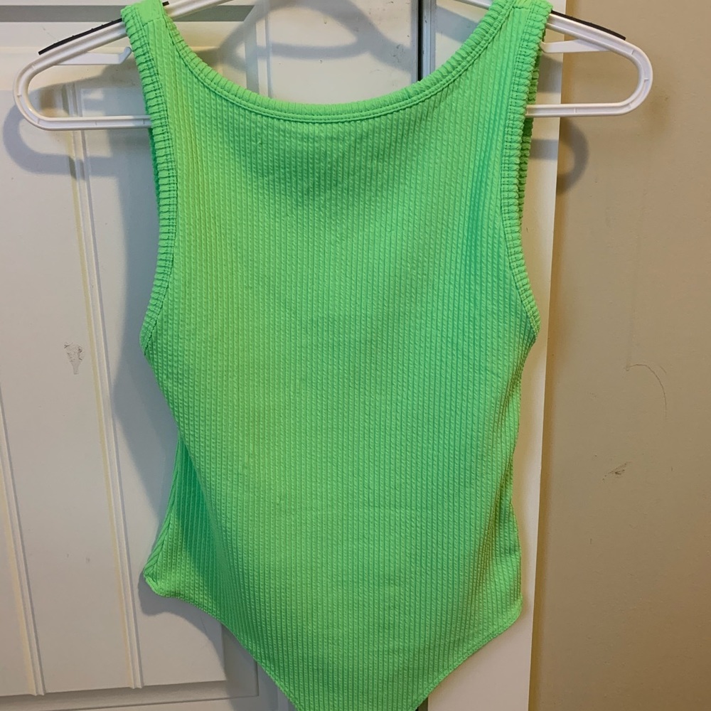 Neon green body suit BRAND NEW